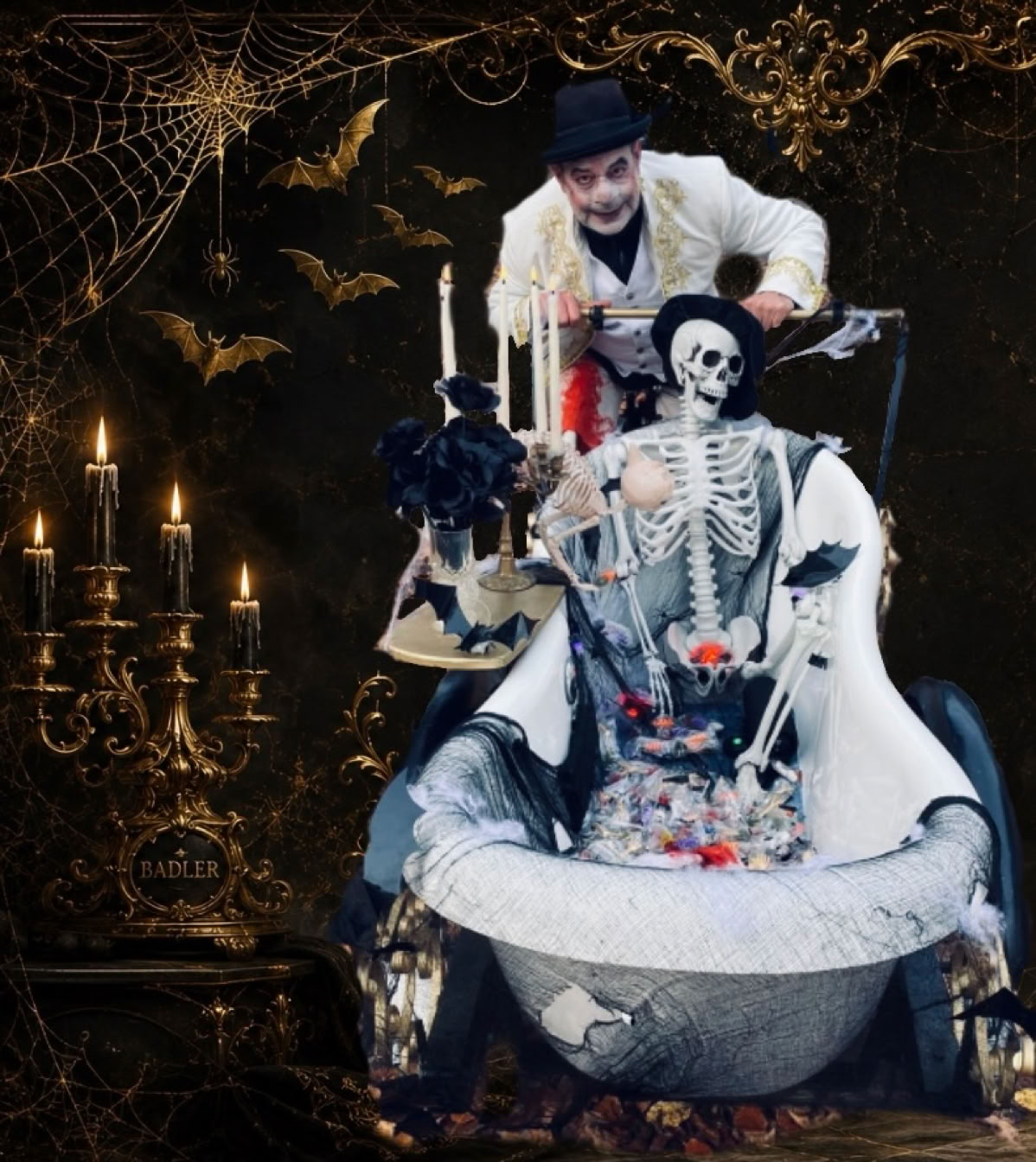 Der Badler, ein Walking Act für Halloween